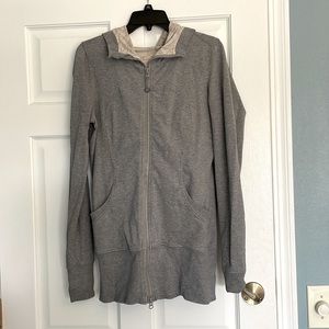 Grey Lululemon hooded zip up
